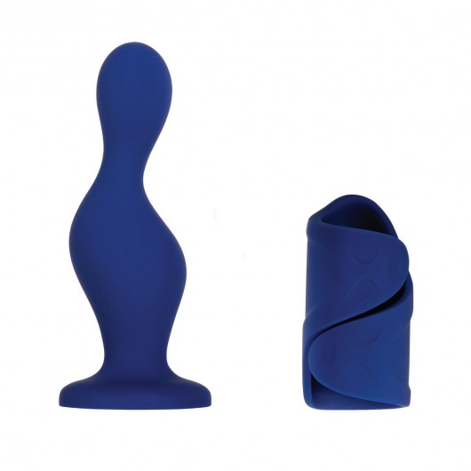 Мужской набор в синем цвете In s   Out s: вибромастурбатор и анальный плаг - Gender X - в Краснодаре купить с доставкой
