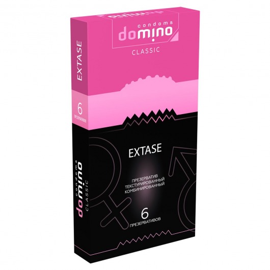Презервативы с точками и рёбрышками DOMINO Classic Extase - 6 шт. - Domino - купить с доставкой в Краснодаре