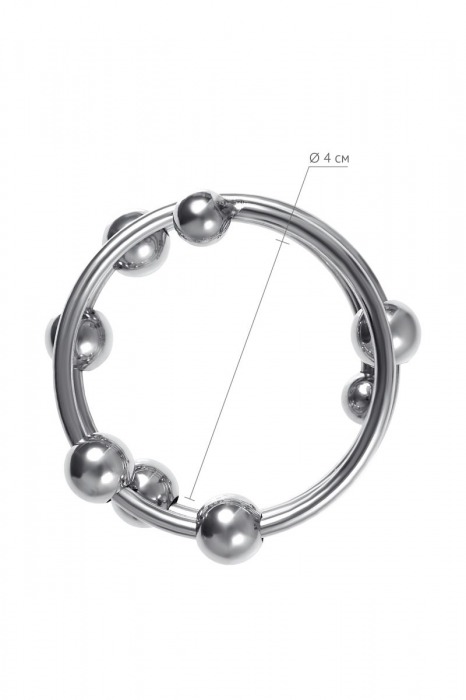 Большое металлическое кольцо под головку пениса - ToyFa - купить с доставкой в Краснодаре