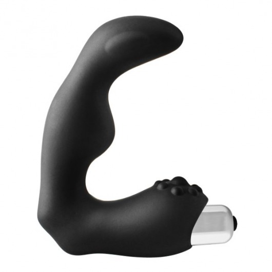 Черный вибромассажер простаты FantASStic Vibrating Prostate Massager - 11,3 см. - Dream Toys - в Краснодаре купить с доставкой