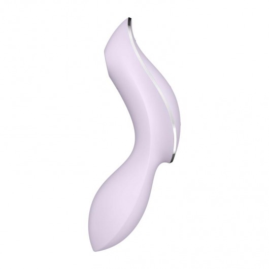 Сиреневый вибромассажер с вакуумной стимуляцией Curvy Trinity 2 - Satisfyer