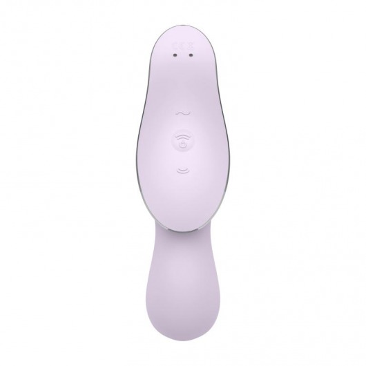 Сиреневый вибромассажер с вакуумной стимуляцией Curvy Trinity 2 - Satisfyer