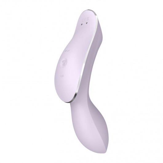Сиреневый вибромассажер с вакуумной стимуляцией Curvy Trinity 2 - Satisfyer