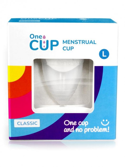 Прозрачная менструальная чаша OneCUP Classic - размер L - OneCUP - купить с доставкой в Краснодаре