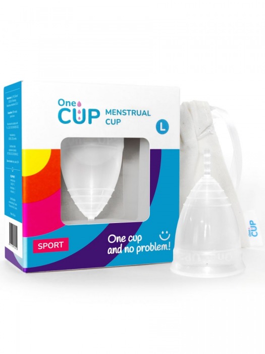 Прозрачная менструальная чаша OneCUP Sport - размер L - OneCUP - купить с доставкой в Краснодаре