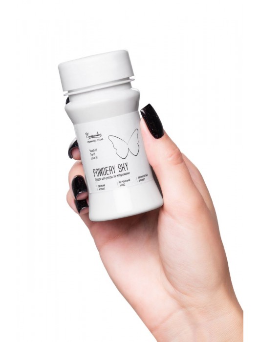 Пудра для ухода за игрушками Powdery Sky с ароматом мяты - 40 гр. - Eromantica - купить с доставкой в Краснодаре