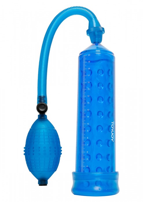 Синяя вакуумная помпа POWER MASSAGE PUMP - Toy Joy - в Краснодаре купить с доставкой