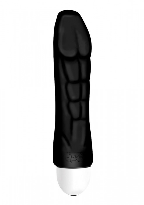 Чёрный вибратор Joystick The Body Comfort - 17 см. - Joy Division
