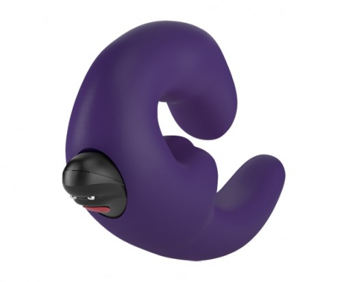 Фиолетовый страпон с вибрацией Sharevibe - 22 см. - Fun Factory - купить с доставкой в Краснодаре