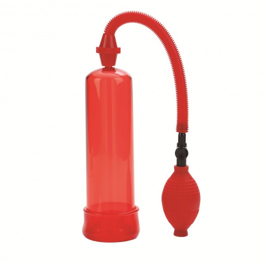 Красная вакуумная помпа Firemans Pump - California Exotic Novelties - в Краснодаре купить с доставкой