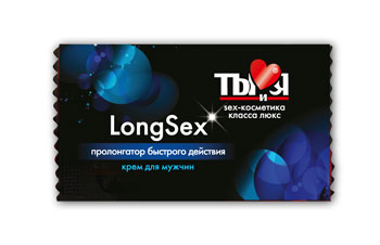 Пролонгирующий крем LongSex в одноразовой упаковке - 1,5 гр. - Биоритм - купить с доставкой в Краснодаре