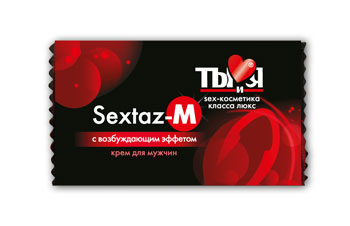Возбуждающий крем Sextaz-M для мужчин в одноразовой упаковке - 1,5 гр. - Биоритм - купить с доставкой в Краснодаре