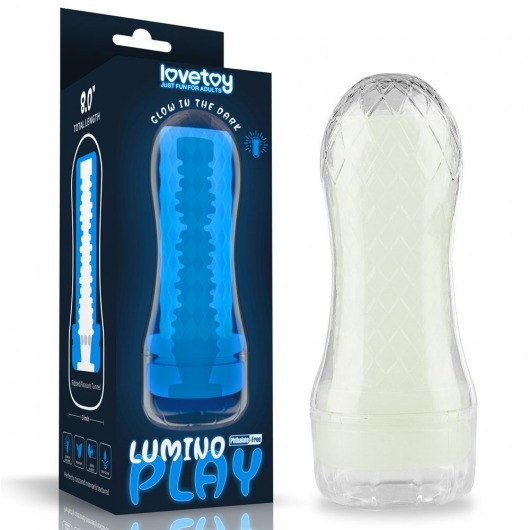 Светящийся в темноте мастурбатор Lumino Play Masturbator Ribbed - Lovetoy - в Краснодаре купить с доставкой