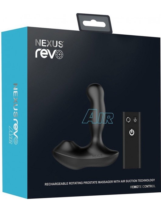 Черный вибратор-ротатор для стимуляции простаты Nexus Revo Air - Nexus Range - в Краснодаре купить с доставкой