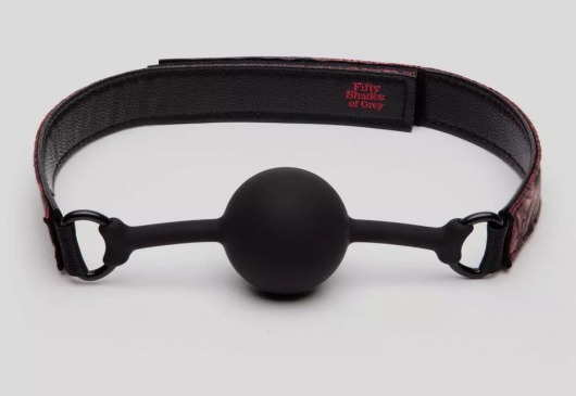 Кляп-шар на двусторонних ремешках Reversible Silicone Ball Gag - Fifty Shades of Grey - купить с доставкой в Краснодаре