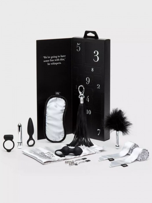 Эротический набор Pleasure Overload 10 Days of Play Gift Set - Fifty Shades of Grey - купить с доставкой в Краснодаре