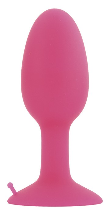 Розовая анальная втулка со стальным шариком внутри POPO Pleasure - 8,5 см. - POPO Pleasure