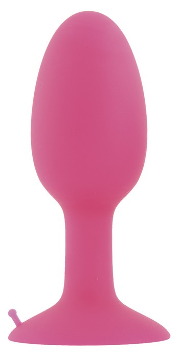 Розовая пробка POPO Pleasure со встроенным вовнутрь стальным шариком - 10,5 см. - POPO Pleasure
