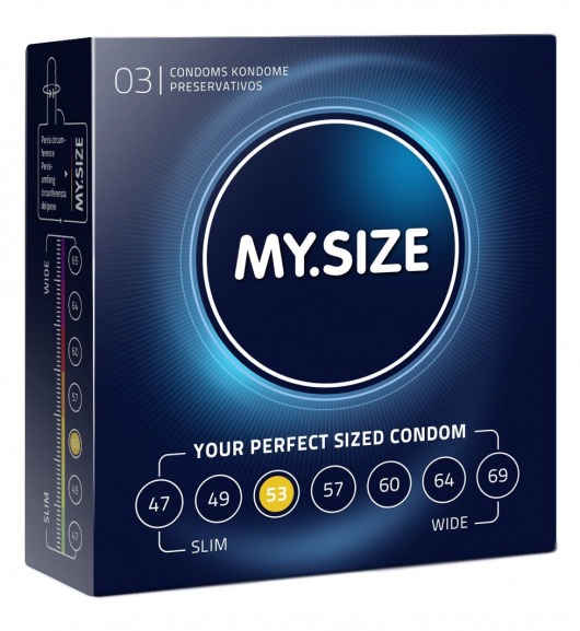 Презервативы MY.SIZE размер 53 - 3 шт. - My.Size - купить с доставкой в Краснодаре