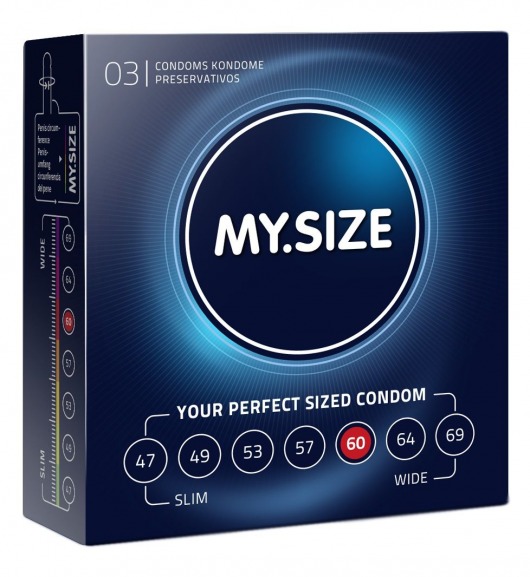 Презервативы MY.SIZE размер 60 - 3 шт. - My.Size - купить с доставкой в Краснодаре