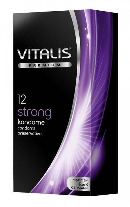 Презервативы с утолщённой стенкой VITALIS PREMIUM strong - 12 шт. - Vitalis - купить с доставкой в Краснодаре