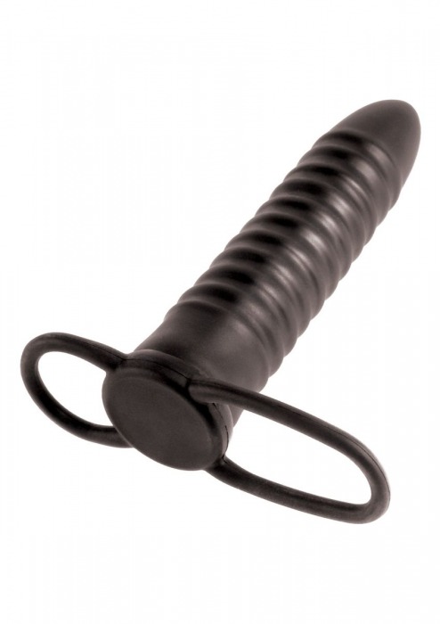 Рельефная насадка на пенис для двойной стимуляции Ribbed Double Trouble - 16,5 см. - Pipedream - в Краснодаре купить с доставкой