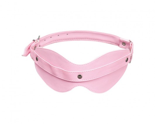 Розовая маска на глаза с клёпками - Sitabella - купить с доставкой в Краснодаре