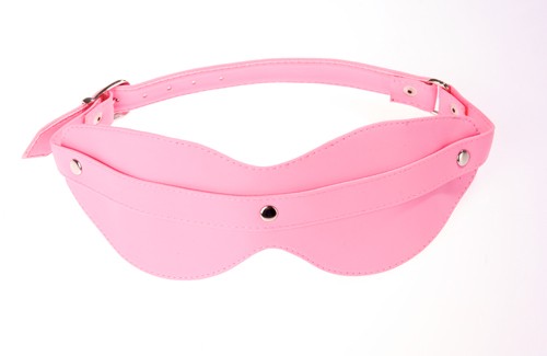 Розовая маска на глаза с клёпками - Sitabella - купить с доставкой в Краснодаре
