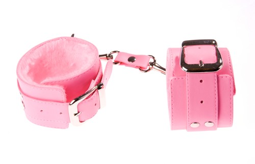Розовые наручники с мягкой меховой подкладкой - Sitabella - купить с доставкой в Краснодаре