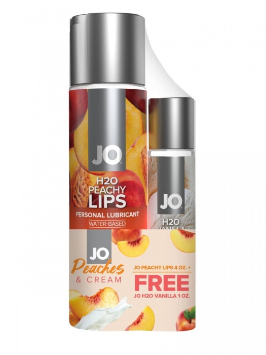 Подарочный набор из 2 лубрикантов JO Peaches   Cream - System JO - купить с доставкой в Краснодаре