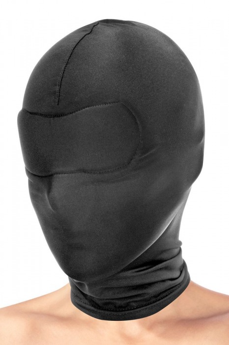 Сплошная маска-шлем с имитацией повязки для глаз - Fetish Tentation - купить с доставкой в Краснодаре