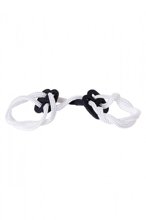 Белые верёвочные наручники - ToyFa - купить с доставкой в Краснодаре