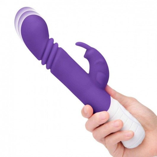 Фиолетовый массажер для G-точки Slim Shaft thrusting G-spot Rabbit - 23 см. - Rabbit Essentials