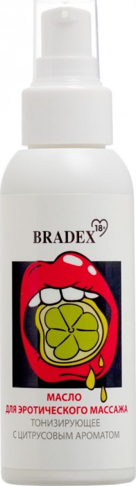 Тонизирующее массажное масло Bradex с цитрусовым ароматом - 100 мл. - Bradex - купить с доставкой в Краснодаре