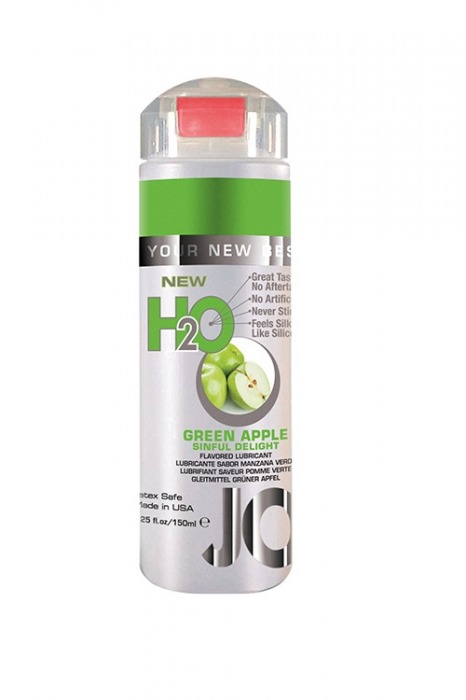 Ароматизированный любрикант на водной основе JO Flavored  Green Apple H2O - 150 мл. - System JO - купить с доставкой в Краснодаре
