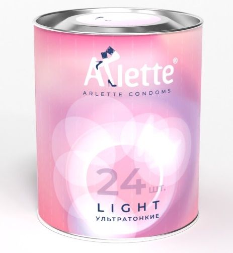 Ультратонкие презервативы Arlette Light - 24 шт. - Arlette - купить с доставкой в Краснодаре