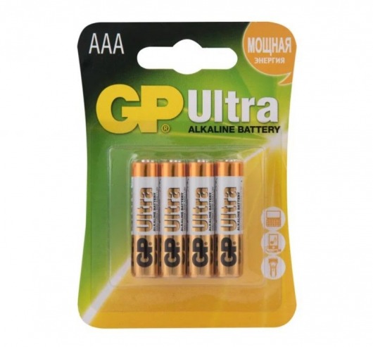 Батарейки алкалиновые GP Ultra Alkaline 24А AАA/LR03 - 4 шт. - Элементы питания - купить с доставкой в Краснодаре