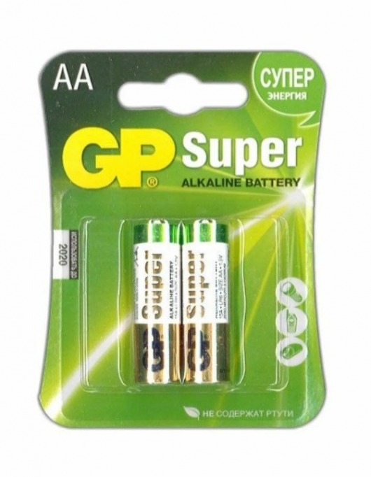 Батарейки алкалиновые GP Super Alkaline АA/LR6 - 2 шт. - Элементы питания - купить с доставкой в Краснодаре