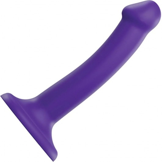 Фиолетовый фаллоимитатор-насадка Strap-On-Me Dildo Dual Density size S - 17 см. - Strap-on-me - купить с доставкой в Краснодаре