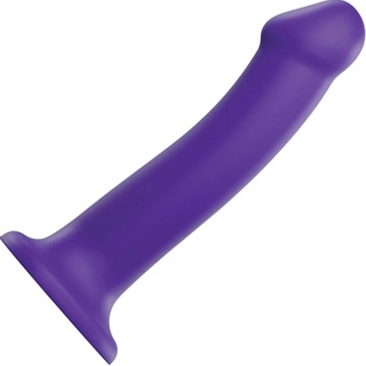 Фиолетовый фаллоимитатор-насадка Strap-On-Me Dildo Dual Density size L - 19 см. - Strap-on-me - купить с доставкой в Краснодаре