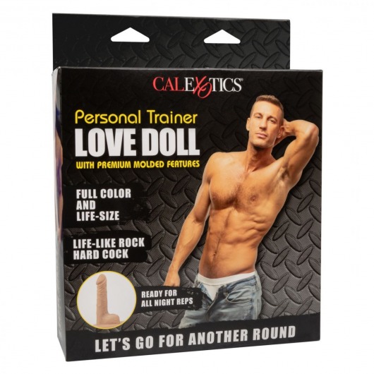 Надувная кукла с фаллосом Personal Trainer Love Doll - California Exotic Novelties - в Краснодаре купить с доставкой