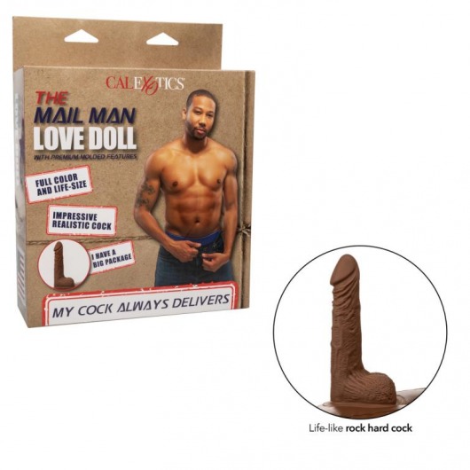 Надувная кукла-мужчина с фаллосом Mail Man Love Doll - California Exotic Novelties - в Краснодаре купить с доставкой
