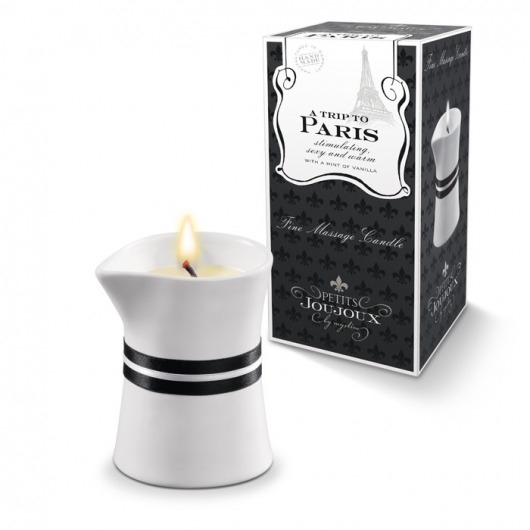 Массажное масло в виде малой свечи Petits Joujoux Paris с ароматом ванили и сандалового дерева - MyStim - купить с доставкой в Краснодаре