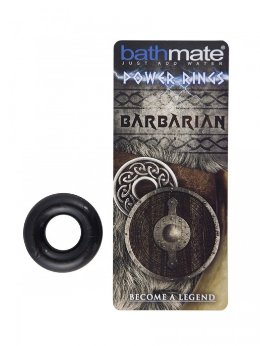 Чёрное эрекционное кольцо Barbarian - Bathmate - в Краснодаре купить с доставкой