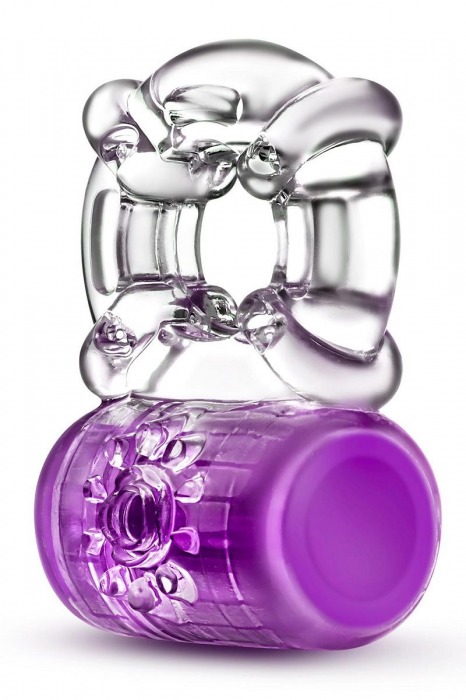 Фиолетовое эрекционное виброкольцо Pleaser Rechargeable C-Ring - Blush Novelties - в Краснодаре купить с доставкой