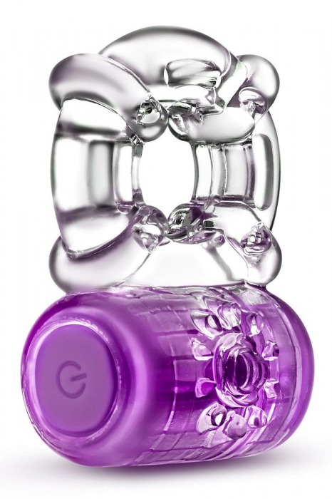 Фиолетовое эрекционное виброкольцо One Night Stand Vibrating C-Ring - Blush Novelties - в Краснодаре купить с доставкой