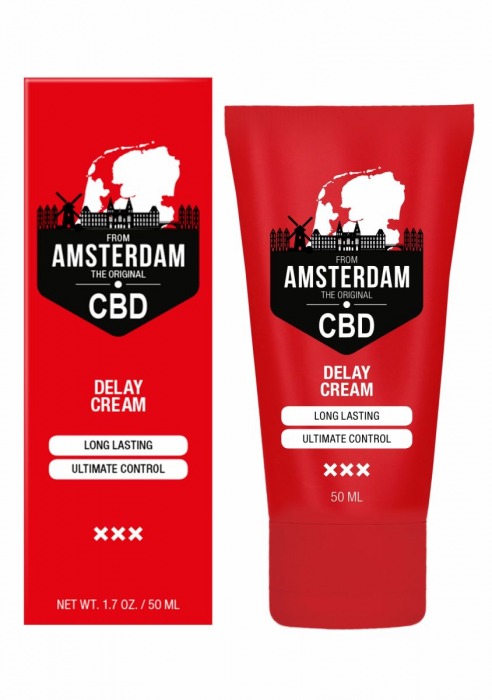 Крем-пролонгатор CBD from Amsterdam Delay Cream - 50 мл. - Shots Media BV - купить с доставкой в Краснодаре