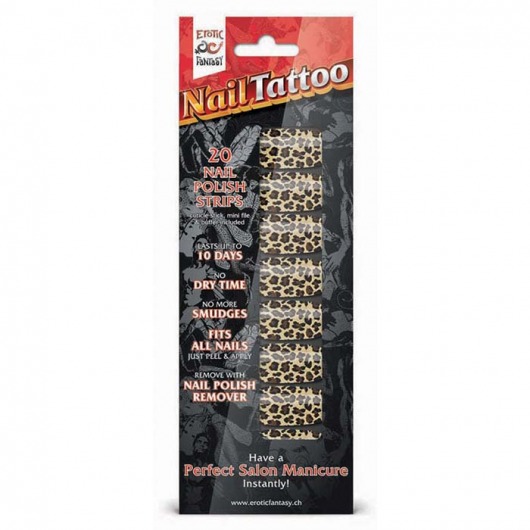 Набор лаковых полосок для ногтей Леопард Nail Foil - Erotic Fantasy купить с доставкой