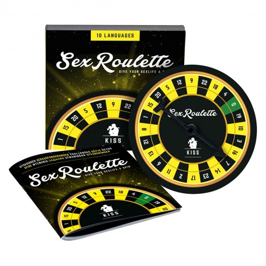 Настольная игра-рулетка Sex Roulette Kiss - Tease&Please - купить с доставкой в Краснодаре