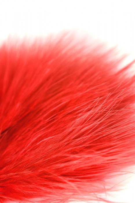 Красная пуховая щекоталка - ToyFa - купить с доставкой в Краснодаре